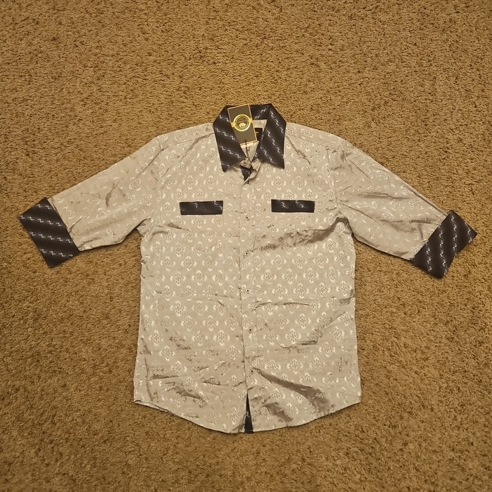 El General Shirt Mens Large Western‎ Charro Cowboy Rockabilly